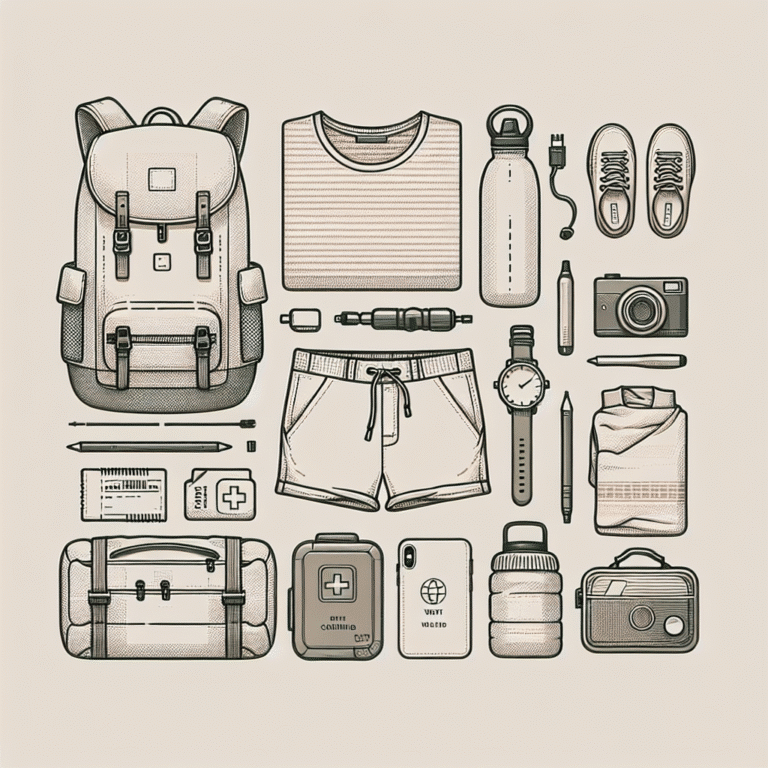 minimalist packing checklist for budget trips