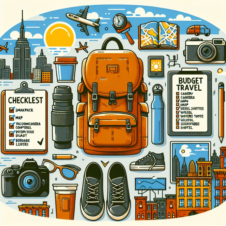 weekend trip checklist for budget travelers